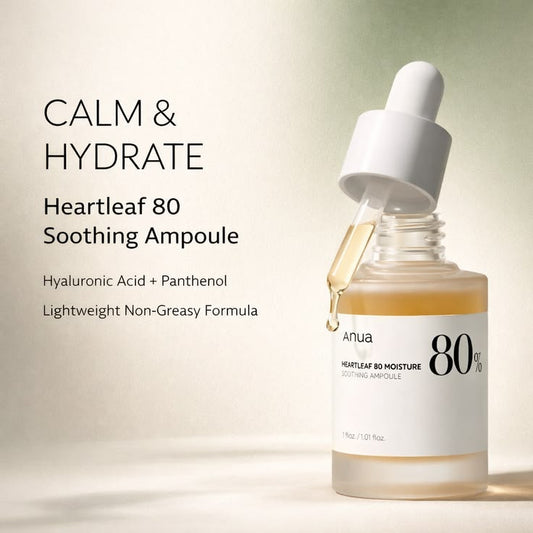 Anua - Heartleaf 80% Soothing Ampoule, 30ml